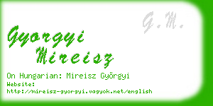 gyorgyi mireisz business card