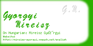 gyorgyi mireisz business card